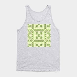 Mediterranean Tile Pattern Tank Top